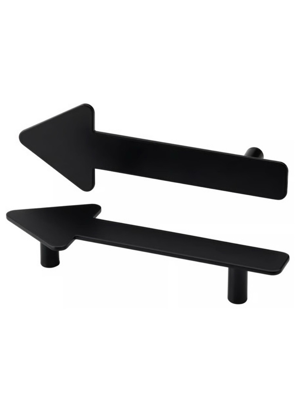 IKEA Jarnsparv Handles Black Arrow Drawer / Cabinet Hardware • NWT - Picture 2 of 4